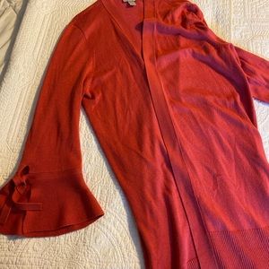 Loft bell sleeve cotton cardigan